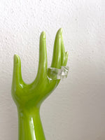 French lucite ice cube ring