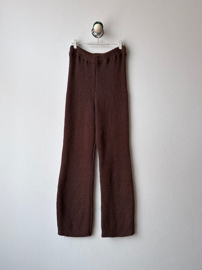 cocoa knit pants made in Italy