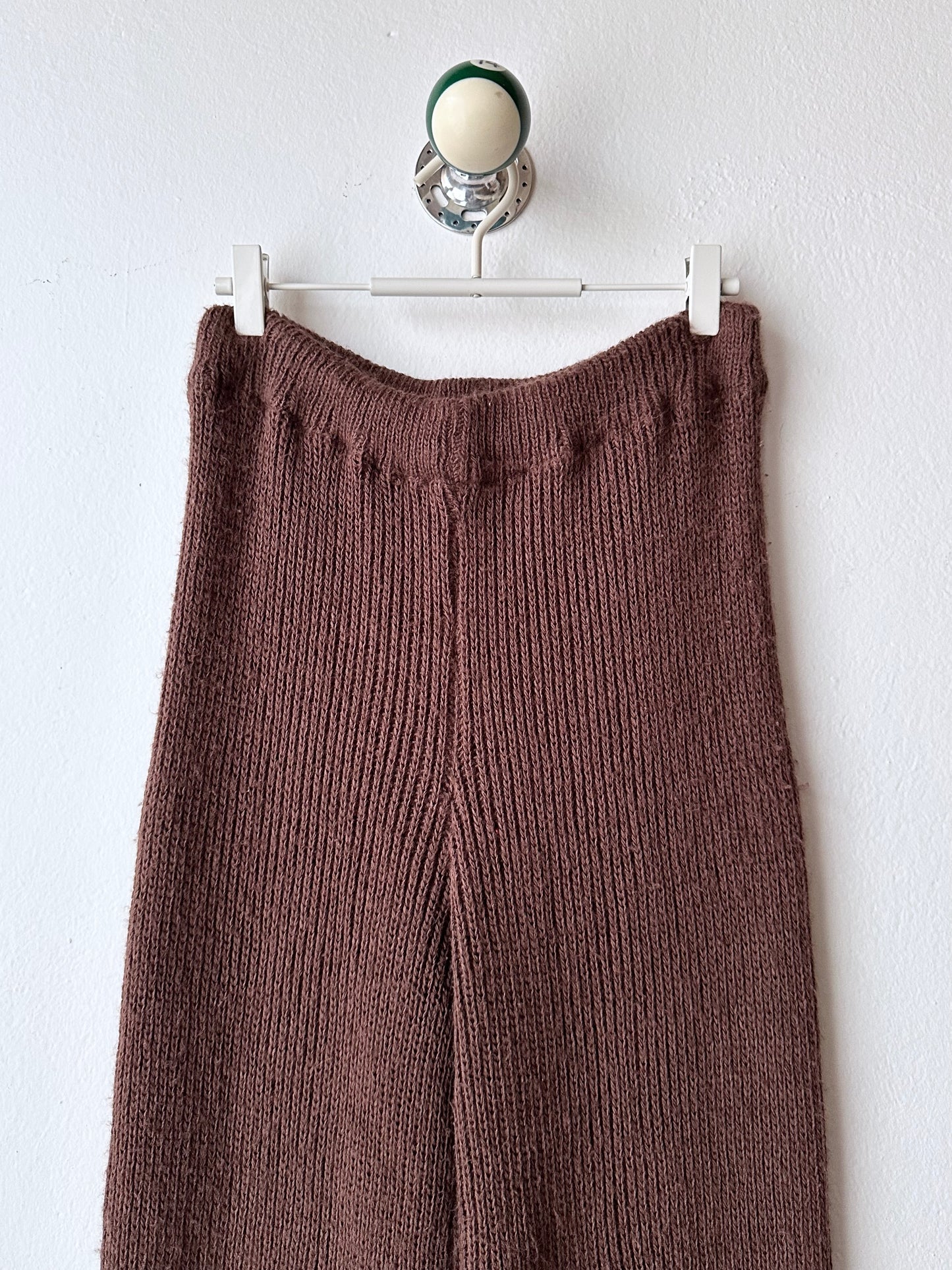 cocoa knit pants made in Italy