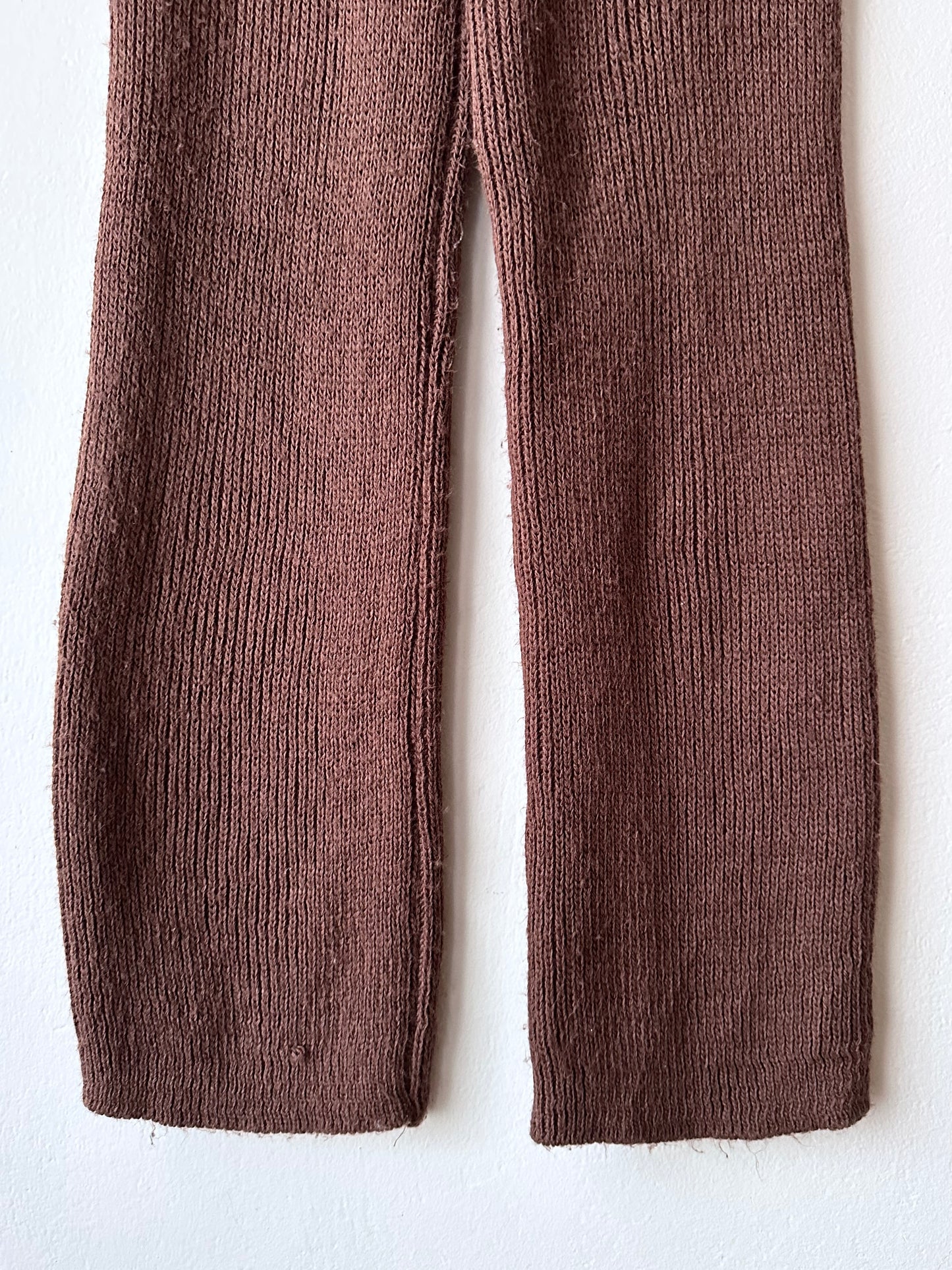 cocoa knit pants made in Italy
