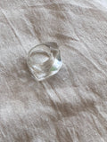 French lucite ice cube ring