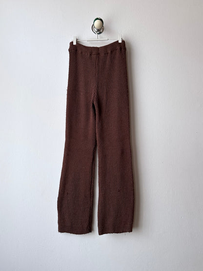 cocoa knit pants made in Italy