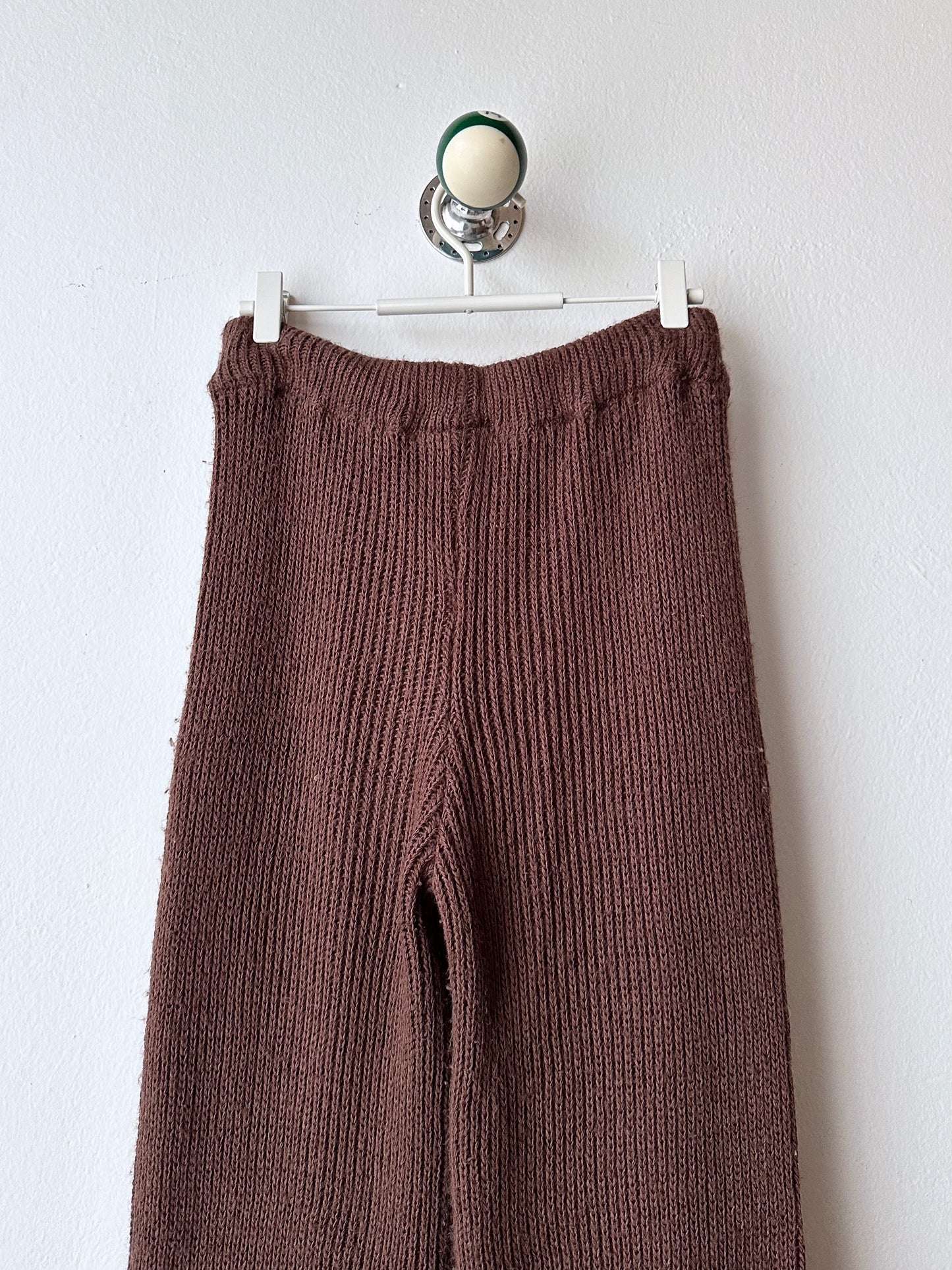 cocoa knit pants made in Italy
