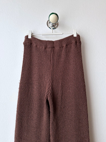 cocoa knit pants made in Italy