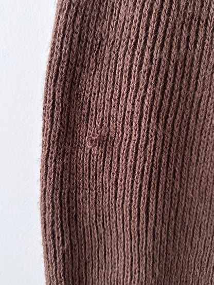 cocoa knit pants made in Italy