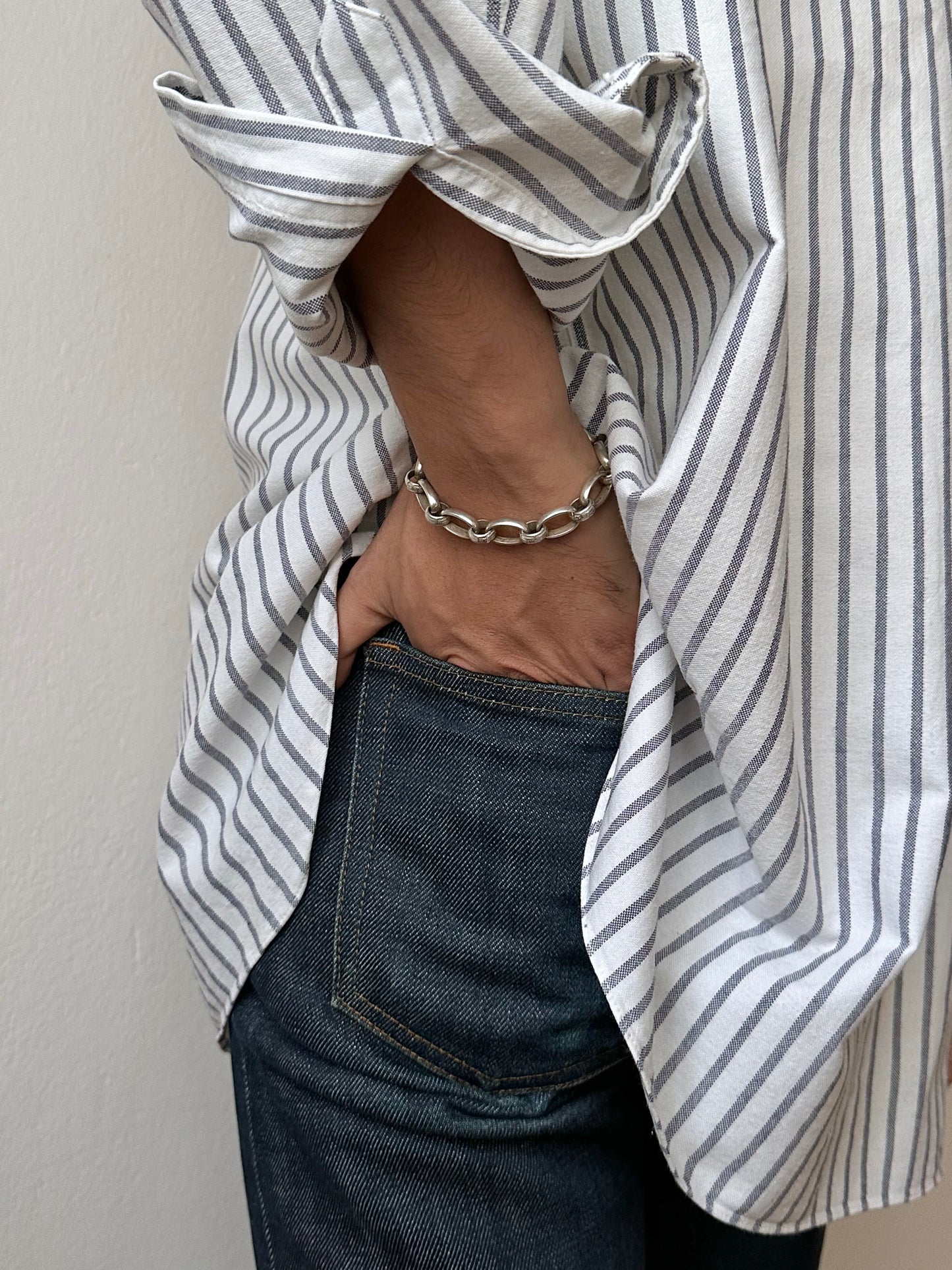 German silver chain bracelet