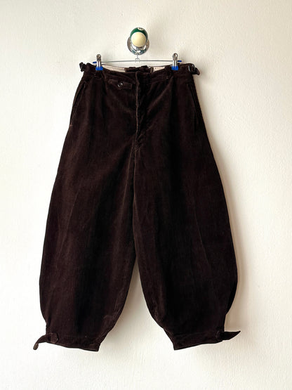 1950s French corduroy jodhpurs - w27
