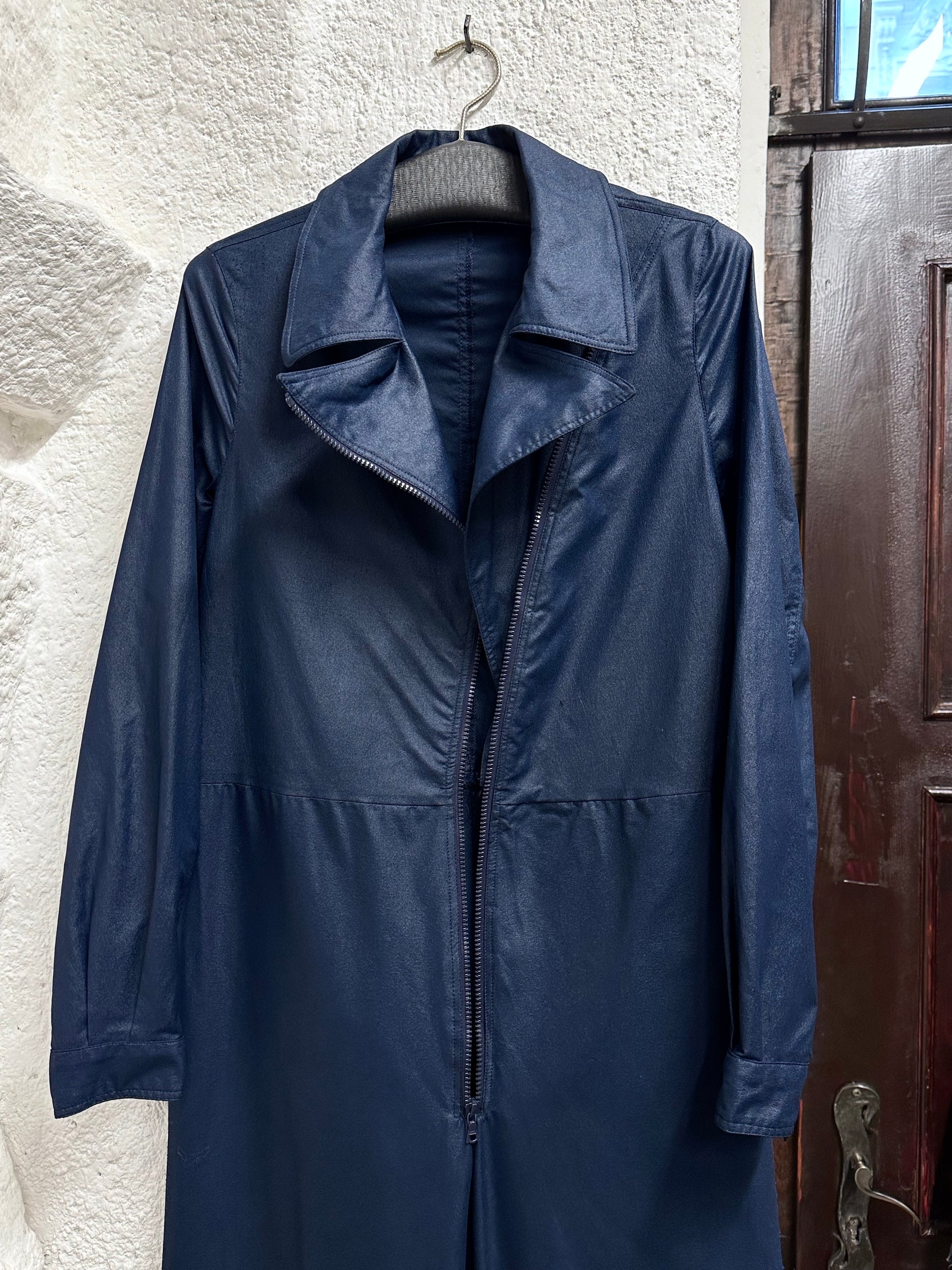 Michele Rosier V de V vintage vynal jumpsuit nylon jumpsuits ski suit wear navy 60s 70s 1960s 1970s 60's 70's 1960's 1970's Prague shop プラハ 古着屋