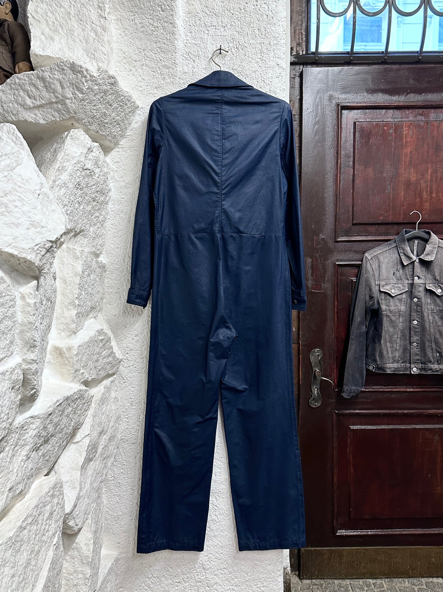 60-70s Michèle Rosier V de V nylon jumpsuit