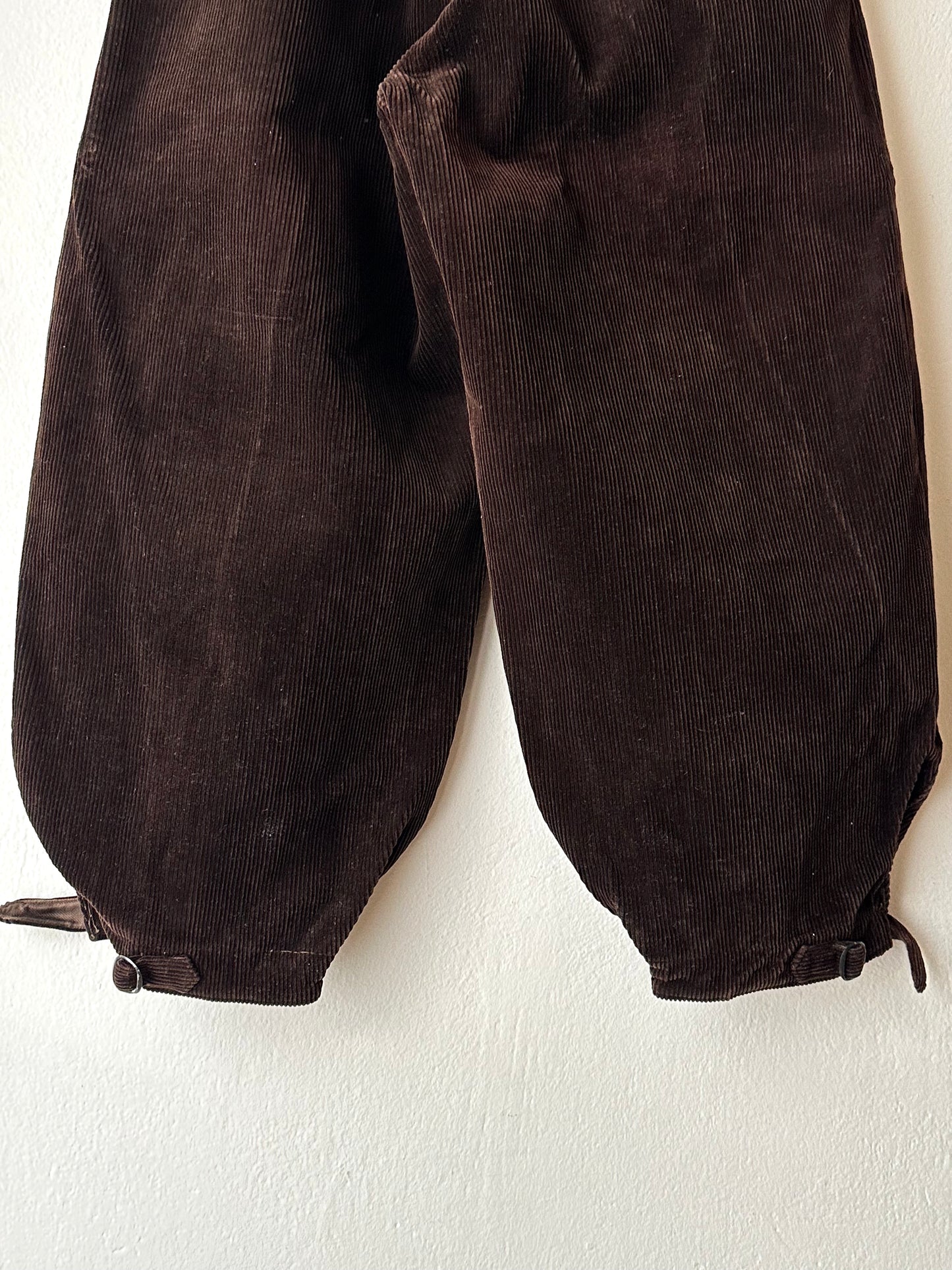 1950s French corduroy jodhpurs - w27