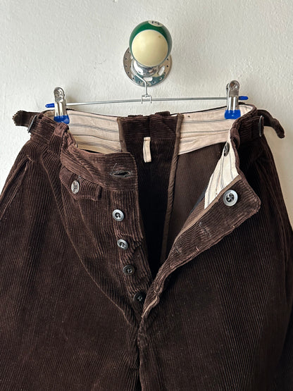 1950s French corduroy jodhpurs - w27