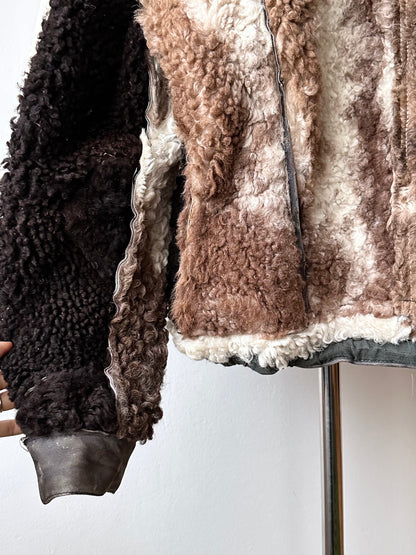 80s craft mouton bombar jacket