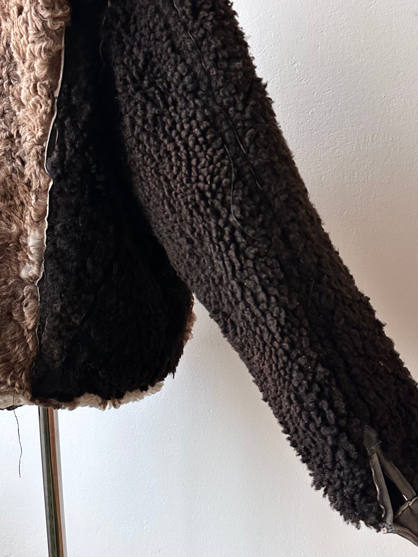 80s craft mouton bombar jacket