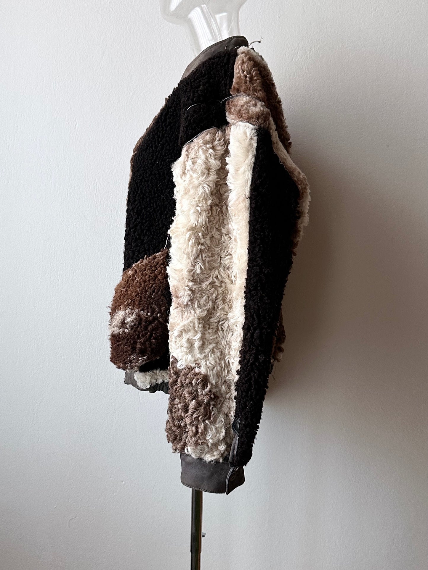 80s craft mouton bombar jacket