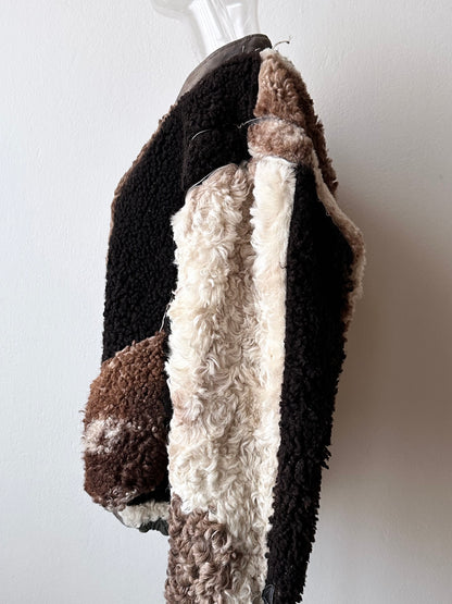 80s craft mouton bombar jacket