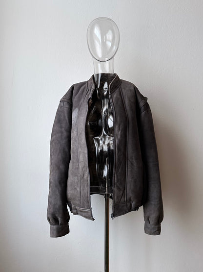 80s craft mouton bombar jacket