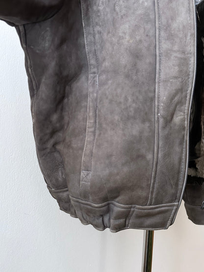 80s craft mouton bombar jacket