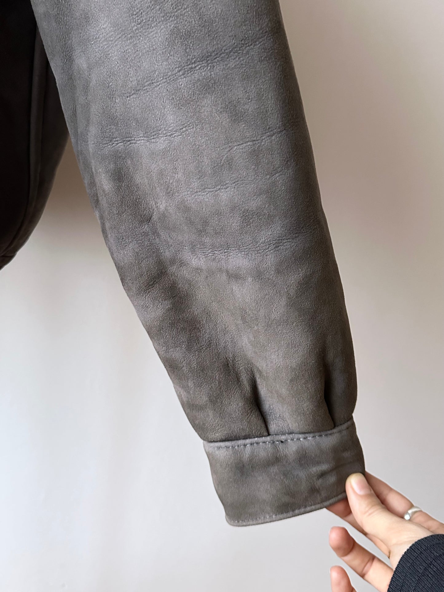 80s craft mouton bombar jacket