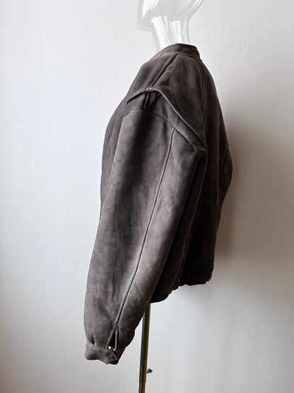 80s craft mouton bombar jacket