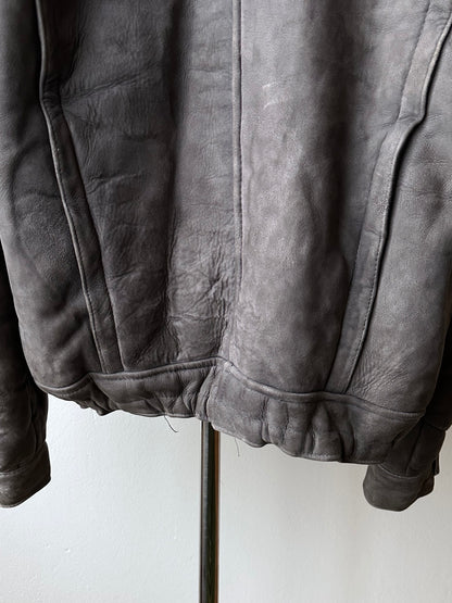 80s craft mouton bombar jacket