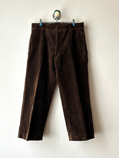 ~1940s French corduroy work trousers - w34