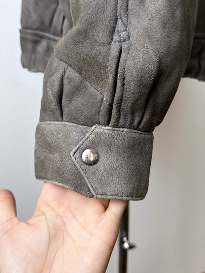 80s craft mouton bombar jacket