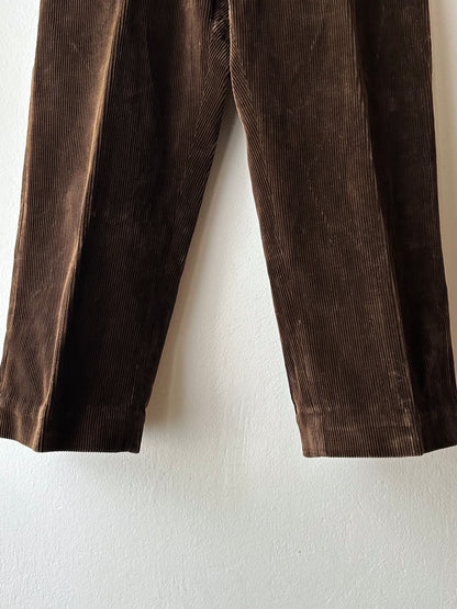 ~1940s French corduroy work trousers - w34