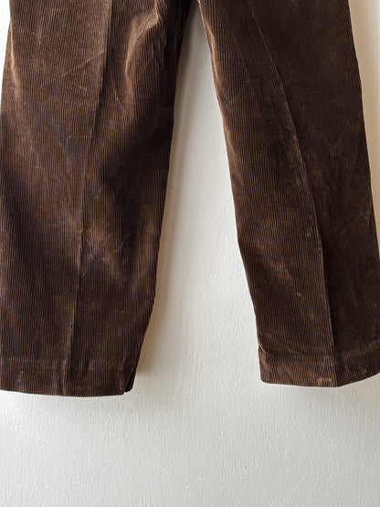 ~1940s French corduroy work trousers - w34