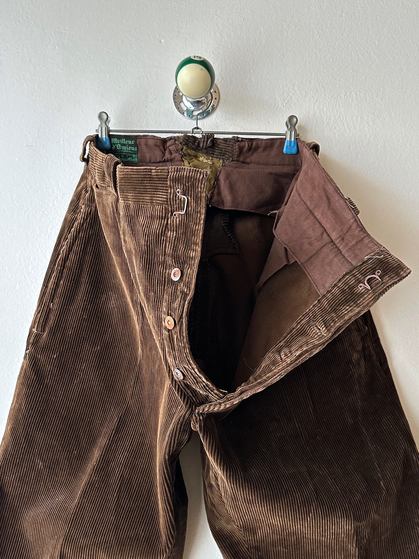 ~1940s French corduroy work trousers - w34