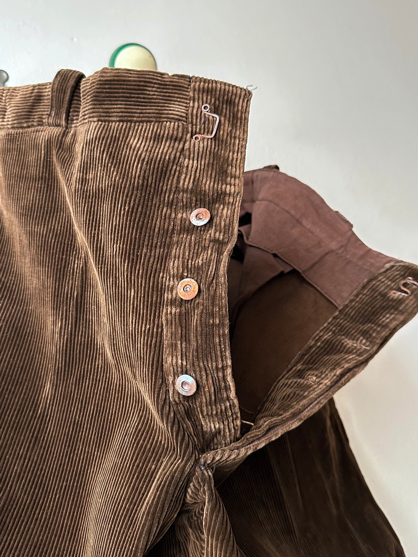 ~1940s French corduroy work trousers - w34