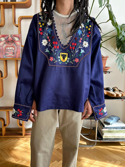 vintage embroidery smock