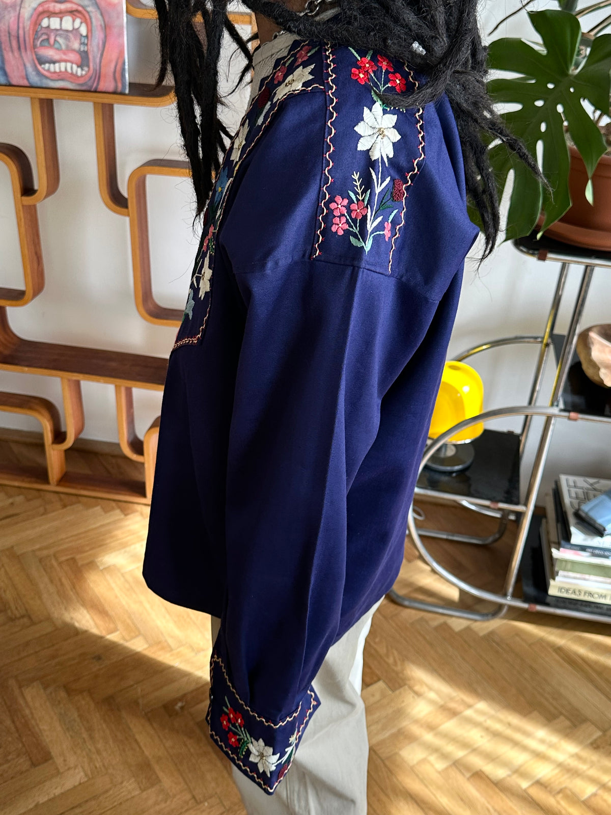 vintage embroidery smock