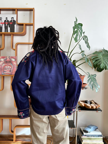 vintage embroidery smock