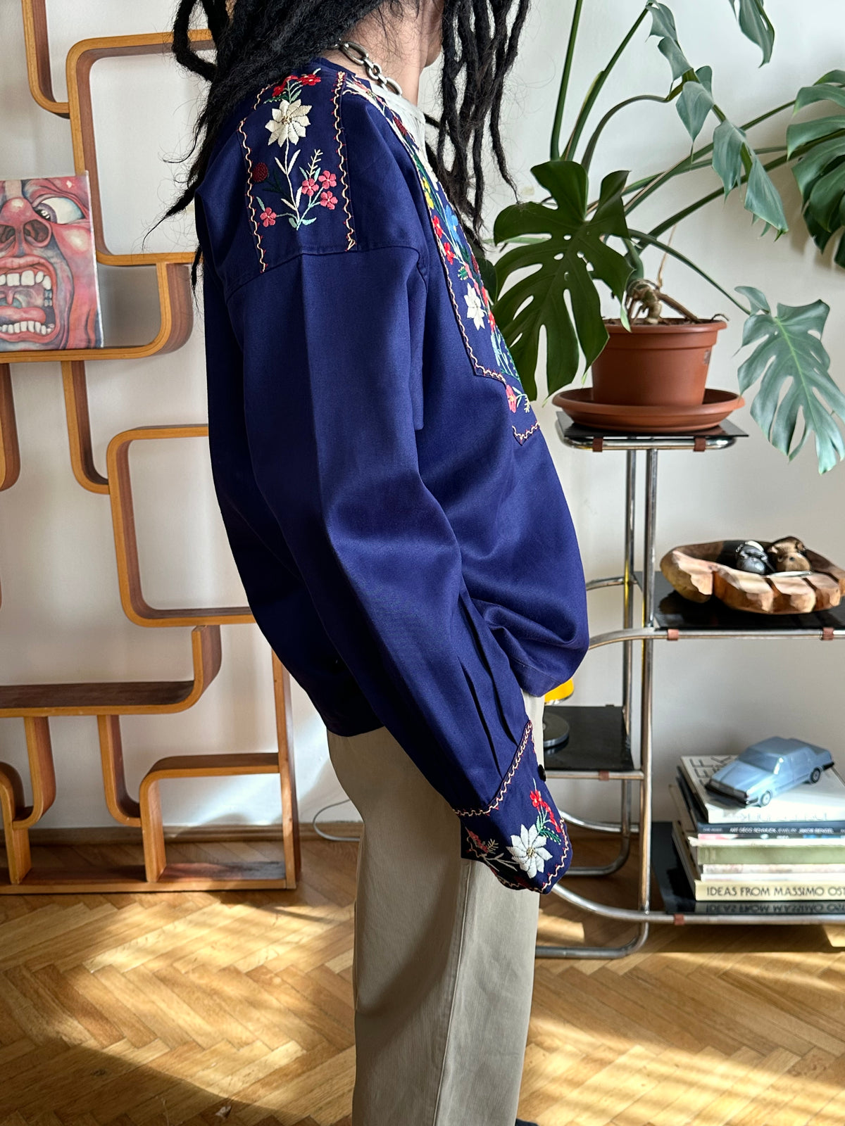 vintage embroidery smock