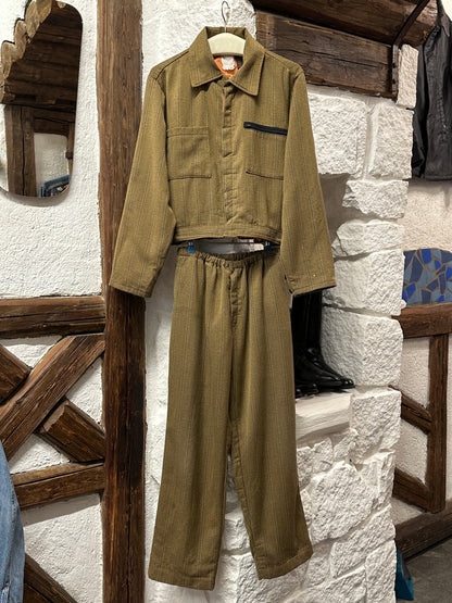 70s French work jumpsuit remake separate