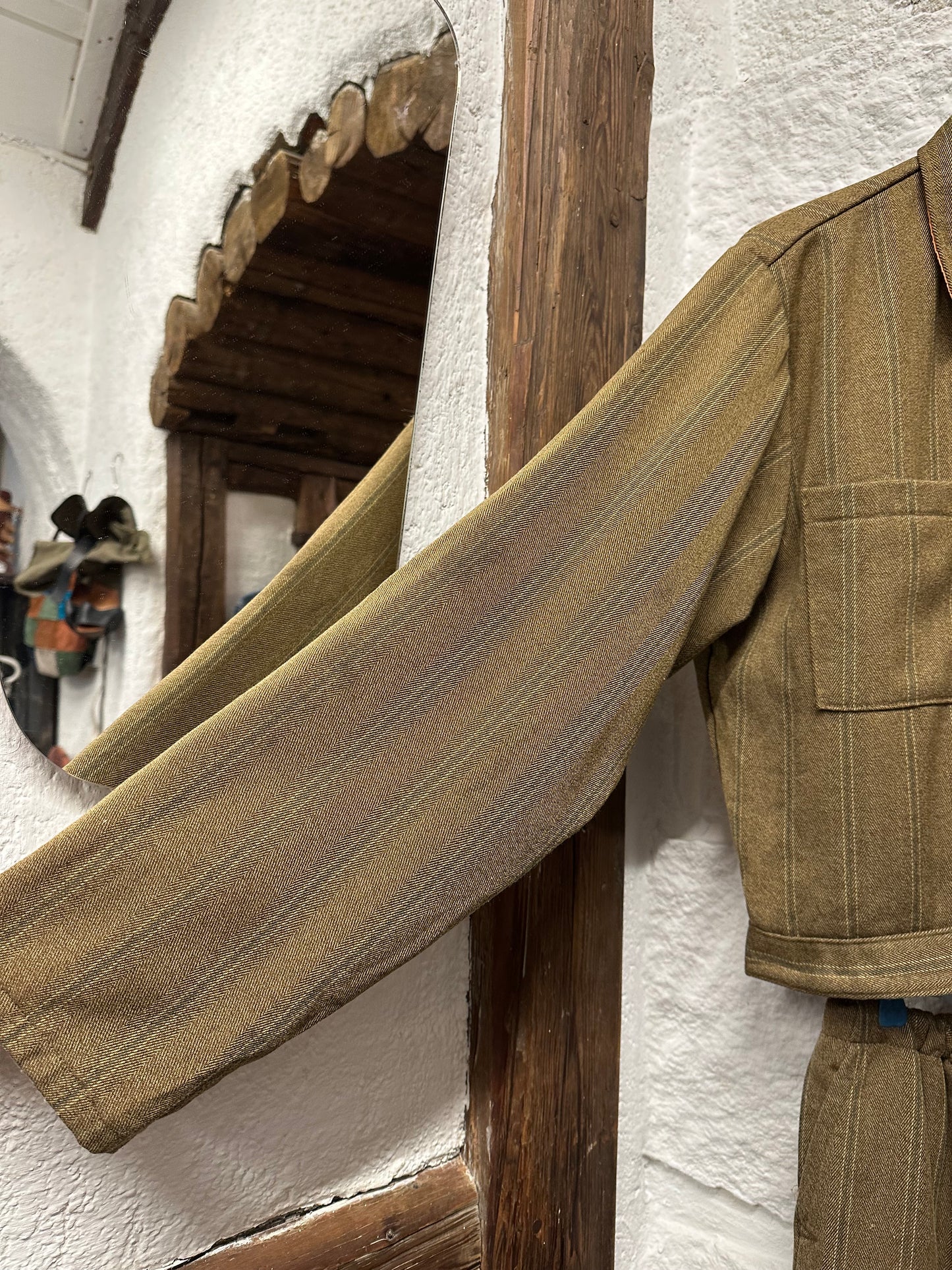 70s French work jumpsuit remake separate