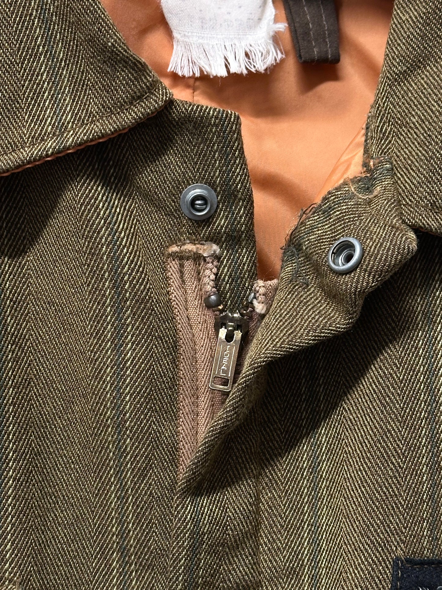 70s French work jumpsuit remake separate