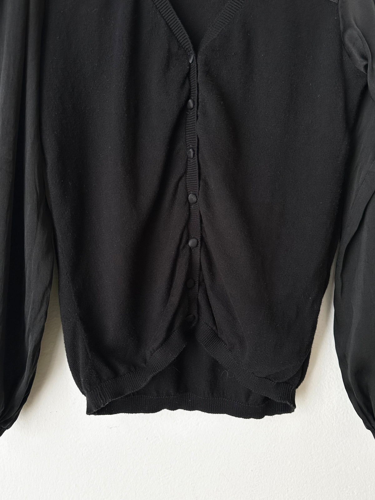 90s Christian Lacroix knit silk cardigan