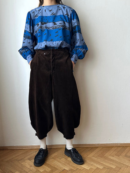 1950s French corduroy jodhpurs - w27