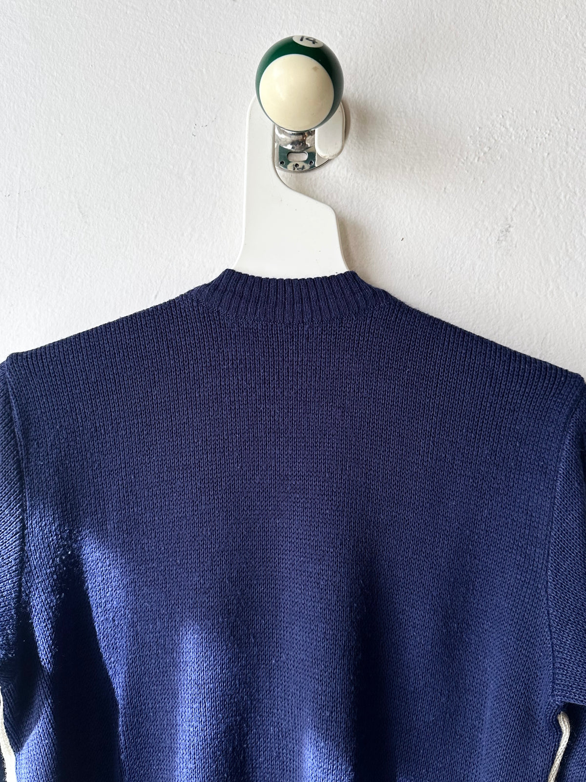 vintage zip-up knit cardigan with pockets