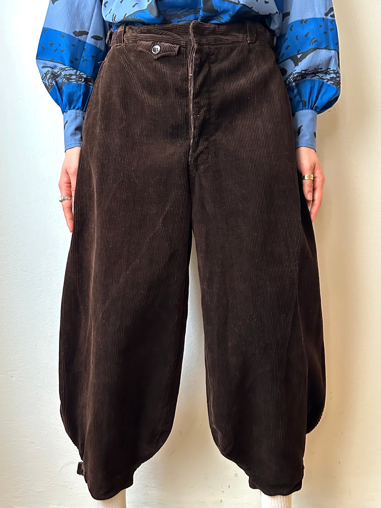1950s French corduroy jodhpurs - w27