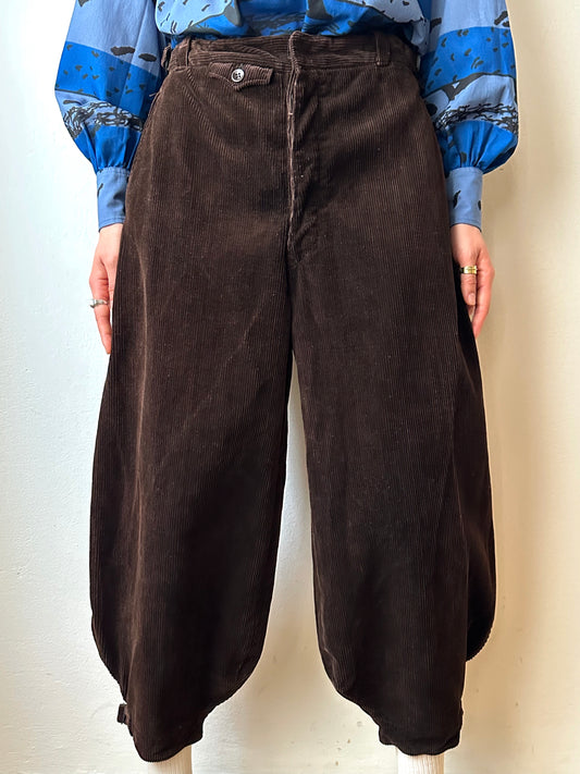 1950s French corduroy jodhpurs - w27