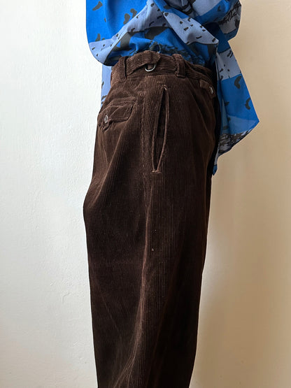 1950s French corduroy jodhpurs - w27