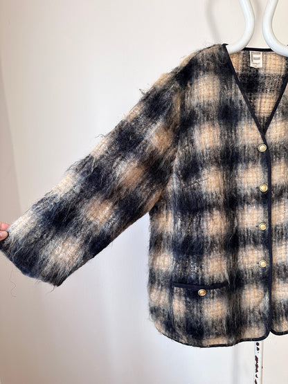 mohair wool cardigan