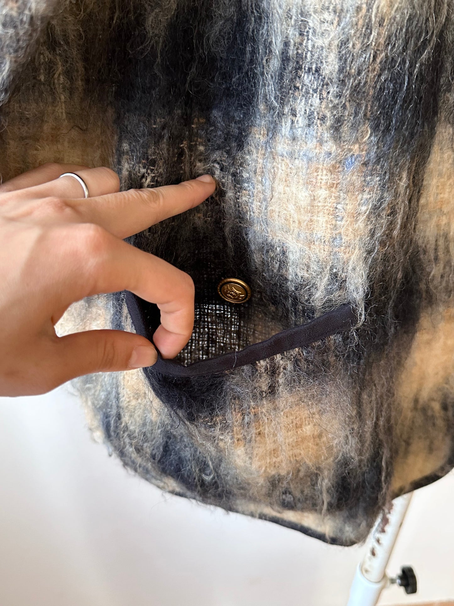 mohair wool cardigan