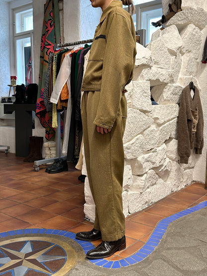 70s French work jumpsuit remake separate