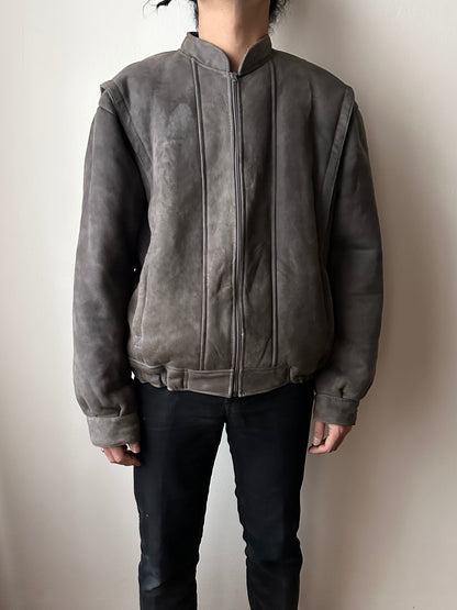 80s craft mouton bombar jacket