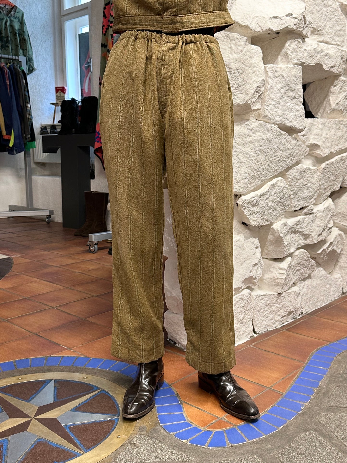 70s French work jumpsuit remake separate
