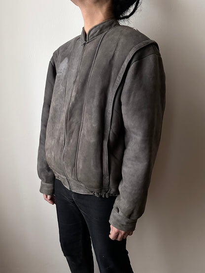 80s craft mouton bombar jacket