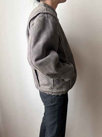 80s craft mouton bombar jacket